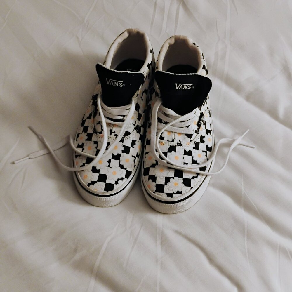 Vans daisy and checker printed sneakers